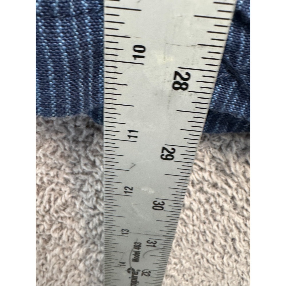 Zara Man Linen Blend Jacket Blue Pinstripe EUR 48 USA 38 - Picture 5 of 7